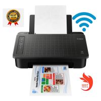 Wifi Printer Canon Pixma TS307 พร้อมตลับหมึกแท้ PG-745Bk CL-746  เจาะเติมหมึกได้ติดแท็งค์ได้  สั่งงานผ่านมือถือ แทปเล็ต iphone ipad เครื่อง ประกันศูนย์ 1ปี