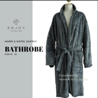 bathrobe ชุดคลุมอาบน้ำ เสื้อคลุมอาบน้ำ เสื้อคลุม L size