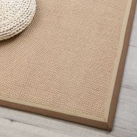 [COD] Sisal carpet straw weaving living room linen mat jute bedroom style hemp entrance hall door