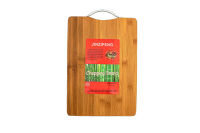 Bamboo cutting board เขียงไม่ไผ่ หูจับเหล็ก ขนาด 24x34x1.7ซม.S190223