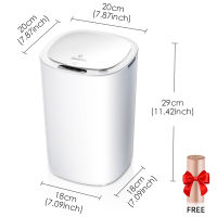 Smart Sensor Trash Can Electronic Automatic Household Bathroom Toilet Bedroom Living room Waterproof Narrow Seam Sensor Bin