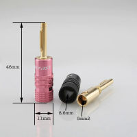 Audiocast B839G 24K Gold Plated Hot New สายลำโพง Banana Plugs Connectors