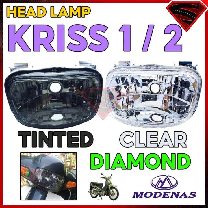 Head Lamp Modenas Kriss 1 Kriss 2 Kriss Ii Kriss 110 Kriss110 Tinted And Clear Head Lamp Socket 2689