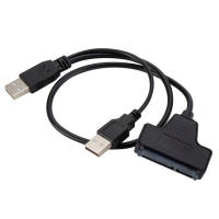 [AGH MALL] USB SATA 7 + 15Pin To USB 2.0สายอะแดปเตอร์สำหรับฮาร์ดดิสก์2.5ฮาร์ดดิสก์สำหรับแล็ปท็อป Driver