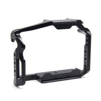 Camera Cage for Panasonic LUMIX GH6 Built-in Arca-Swiss Quick Release Plate Camera Cage with 1/4 Thread Holes