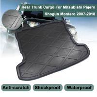 สำหรับ Mitsubishi Pajero V97 Sho 2007 2008 2009 2010-2018 Cargo Liner Boot ถาดด้านหลังฝาครอบ Matt Mat พรม Kick Pad