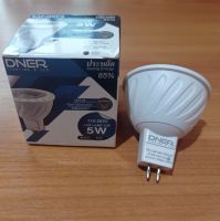 หลอด DNER LED MR16 ขั้ว GU 5.3 220V 5W COB แสงวอร์ม