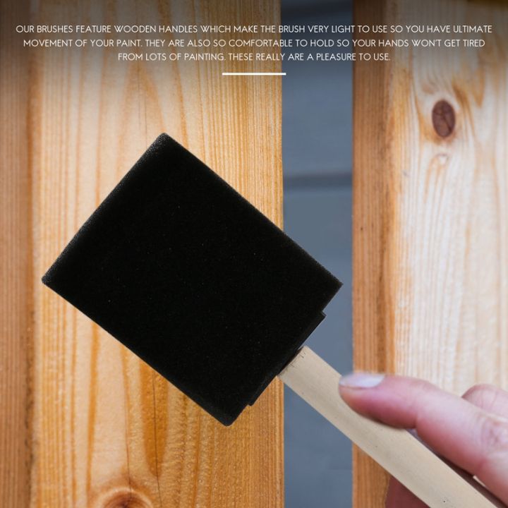 40-pcs-foam-sponge-paint-brush-wood-handle-paint-brush-set-painting-tool-for-acrylics-stains-varnishes-art-supplies
