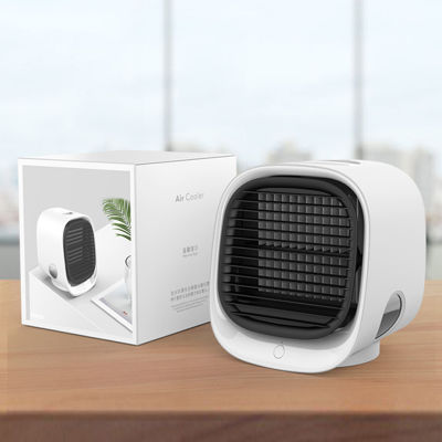Air Cooler Fan Mini Desktop Air Conditioner with Night Light Mini USB Water Cooling Fan Humidifier Purifier Multifunction Summer