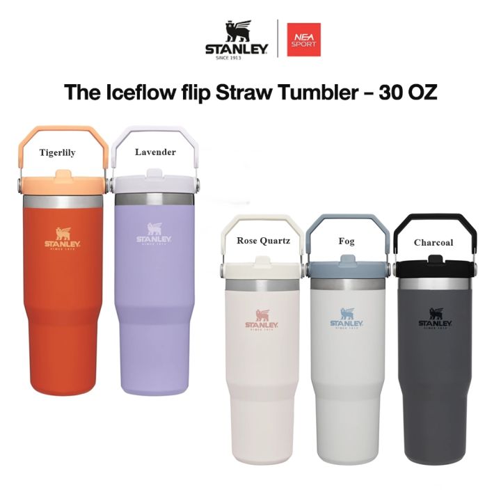 Stanley The IceFlow Flip Straw Tumbler 30 oz Tigerlily