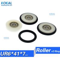 【CW】 1pcs 6x35x7mmm mute elasticity blackboard tackle 626 bearing pulley U groove sliding wheel with Buna-N rubber