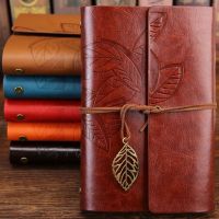 Leaves Leather Writing Journal, Refillable Travelers Notebook, Men &amp; Women Leather Journals to Write in, Art Sketchbook, Travel