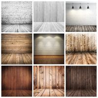 Retro Brick Wall Wood Board Floor Baby Shower Newborn Pet Food Portrait Backdrop Photography Background Photo Studio Props Vinyl Pipe Fittings Accesso