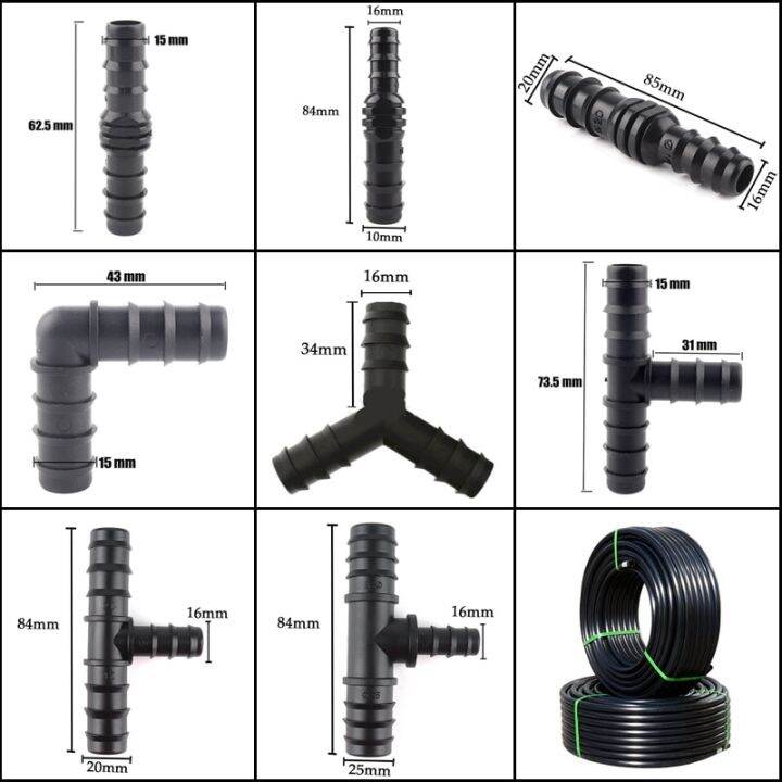 5pcs-16-to-20-25mm-pe-pipe-connectors-garden-watering-hose-straight-connector-agricultural-irrigation-fittings-reducer-adapter