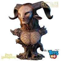 Elite Creature Collectibles (ECC) Pans Labyrinth Faun 73 cm Life-Size Bust Limited Edition 299 Pcs. Worldwide