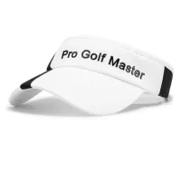 PGM 1 Piece MenS Golf Caps Rooftop Sunscreen Hat Baseball Hats MZ052 White+Black+Red