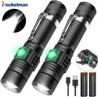 sell well feytu308 - / POCKETMA Super Bright Led ไฟฉาย USB ชาร์จไฟฉายไฟฉาย L Anterna T6/L2/V6เคล็ดลับพลังงาน Z Oomable จักรยานแสง18650