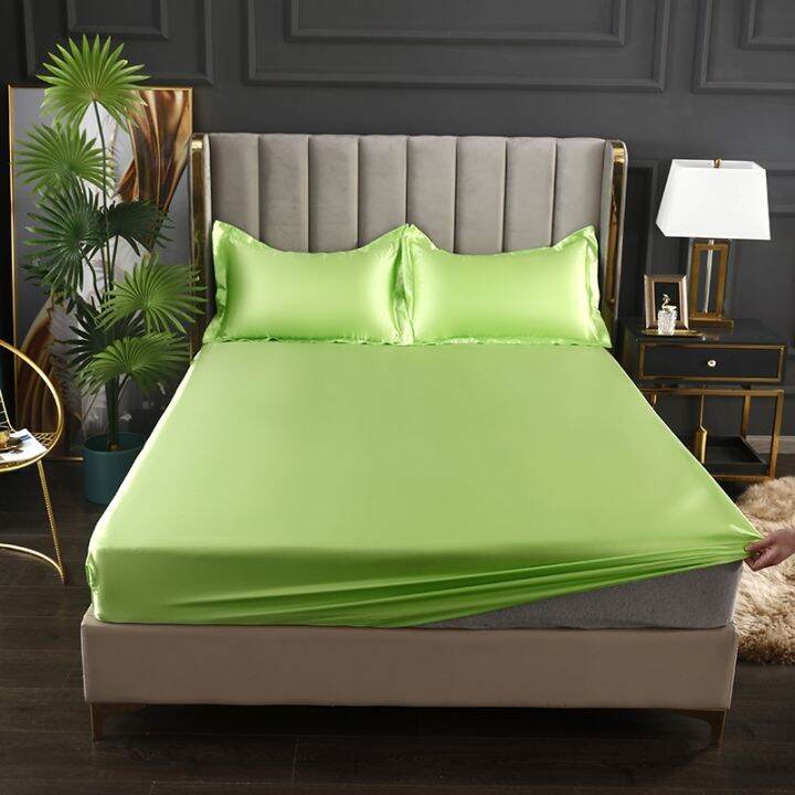 rayon-fitted-sheet-solid-color-mattress-cover-high-quality-elastic-band-white-bed-sheet-double-queen-size-bedsheet-140x200