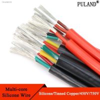 ✷ 1m Soft Silicone Rubber Cable Sq 0.3 0.5 0.75 1 1.5 2 2.5 4 6mm 2 3 4 6 Cores Insulated Flexible Copper High Temperature Wire