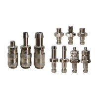 Brass Mini Pipe Fittings Pneumatic / Medical Devices / Notebook Computer Water-cooled Quick Coupling