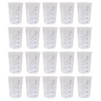 40Pcs Plastic Disposable Paint Mixing Cup Measurements Cups for Resin Epoxy pour 600ML