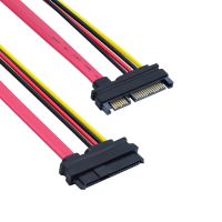 Jimier SFF-8482 SAS 29Pin to SATA 22Pin Hard Disk Drive Raid Extension Cable with 15Pin SATA Power Port