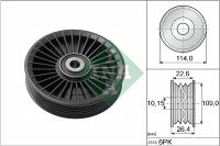 ลูกรอกสายพานหน้าเครื่อง BENZ W204 C218 W212 W461 W463 X166 C292 X204 W166 W221 W222 R231 R172 VITO W639 W447 109MM INA