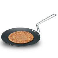 Hawkins Futura 26 cm Tava, Hard Anodised Tawa with Stainless Steel Handle, Black (AT26)