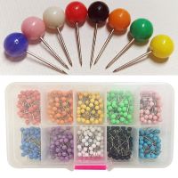 600 Pcs Map Head Pin Push Pins Travelling Accessories Corkboard Office Thumbtack Clips Pins Tacks