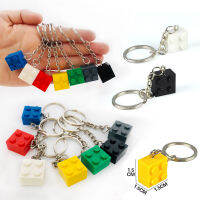 Smartable Brick 2x4 2x2 2x3 1x4 Key Chain Building Block Toy For Kids Christmas Gift Keychain Decorations Mixed Colors 30pcslot