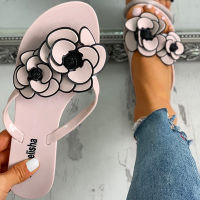 【CW】Summer New Flowers Ladies Flip Flops Women Indoor Slippers Outdoor Sandals Flip-flops Fashion Beach Flat Slides Zapatos TX110