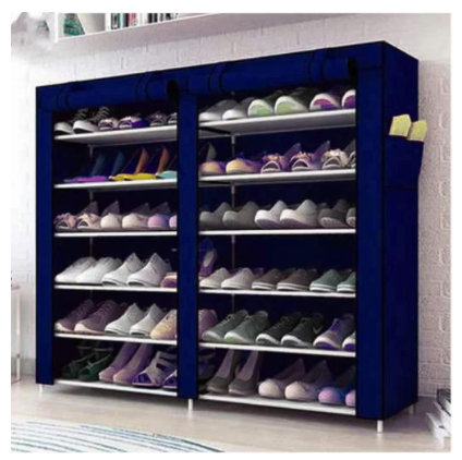 6-Layer Double Shoe Rack