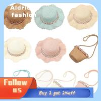 ALDRICH FASHION มี5สี หมวกปานามา ป้องกันรังสียูวี หมวกฟางฟาง หมวกระบายอากาศลายดอกไม้ หมวกเด็กฤดูร้อน ที่บังแดด