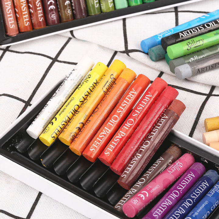 munkyo-แกลเลอรี่12-24-25-36-48-50สีศิลปิน-soft-oil-pastels-ชุดสีน้ำมันแท่งระบายสีโรงเรียนศิลปะอุปกรณ์วาดภาพกราฟฟิตีชุดดินสอสีแบบนุ่ม