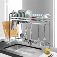 [⚡ส่งฟรี] Dish Racks ชั้นวางจาน ที่คว่ำจาน สแตนเลสเกรด 201 DISH RACK 65.6X25.5X52.3CM WWB003-1B