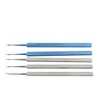 1Pcs Foreign Body Puncture Needle Stainless Steel/Titanium Ophthalmic Corneal Spatula Corneal Shovel Eye Medical Surgery Tools