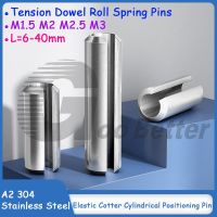 304(A2) Stainless Steel Elastic Cotter Cylindrical Positioning Pin M1.5 M2 M2.5 M3 Tension Dowel Roll Spring Pins