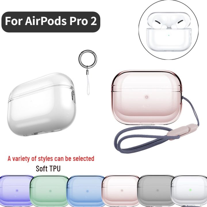 transparent-protective-case-with-incase-lanyard-for-airpods-pro-2-soft-skin-tpu-shockproof-anti-drop-cover-for-earphones