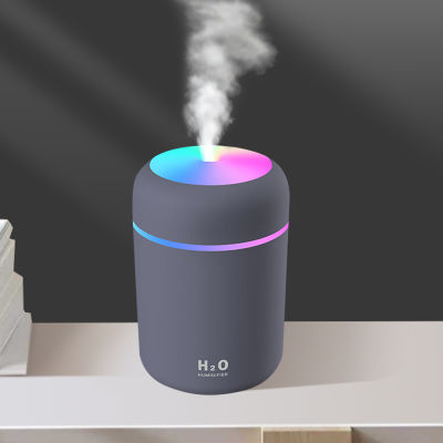 Air Humidifier USB Ultrasonic Aroma Essential Oil Diffuser 300ml Soft Light Humidifier Mini Cool Mist Maker Purifier