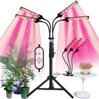 Full Spectrum LED Grow Light for Indoor Plants Tripod Stand 4812H Timer Growing Lamp Clip-on Greenhouse Hydroponic Phyto Lamp