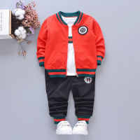 Clothing suit boys girls fashion sports sweater jacket bottoming shirt + pants 1-4 year baby spring autumn quality child clothes