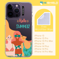 HI-SHIELD Stylish เคสใสกันกระแทก iPhone รุ่น Summer1 [เคส iPhone14][เคส iPhone13]