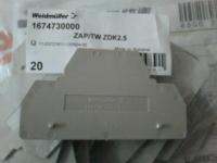 Zap/tw Zdk2.5 Weidmler กระสุนสองชั้นแผ่นกั้นขั้ว/เครื่องหมาย/การติดตั้ง167473