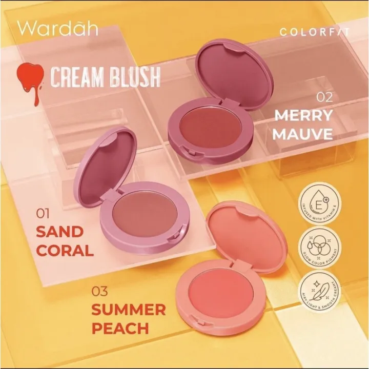 Wardah Colorfit Cream Blush 3g | Lazada