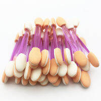 LTWEGO 505PCS แปรงอายแชโดว์แบบใช้แล้วทิ้ง Make Up Dual Sided ฟองน้ำชุดไนลอน Eye Shadow Brush Applicator สำหรับเครื่องสำอางแต่งหน้า