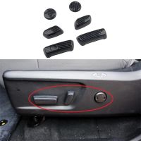 6pcs Carbon Fiber Car Seat Adjustment Button Cover Trim For Toyota Tundra 2014-2021