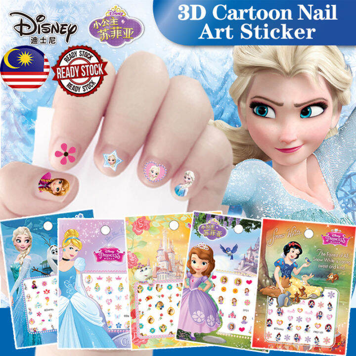 Genuine Disney Princess Frozen Nail Stickers Children's Birthday Party