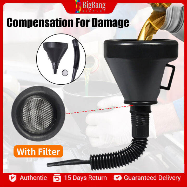 Funnel For Change Oil Tools With Filter Car Motorcycle Accessories Wide