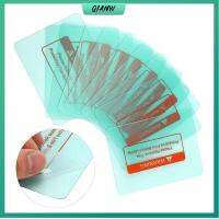 QIANW 10pcs โปร่งใสโปร่งใส สำหรับเชื่อม ปรับมืดอัตโนมัติ เชื่อมหมวกกันน็อคเลนส์ กระจกป้องกันสำหรับ แผ่นฟิล์มแผ่น แว่นตาเชื่อมโลหะ