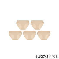 ( Set 5 ชิ้น ) Sabina กางเกงชั้นใน รุ่น Panty Zone รหัส SUXZM2111 สีเนื้อเข้ม